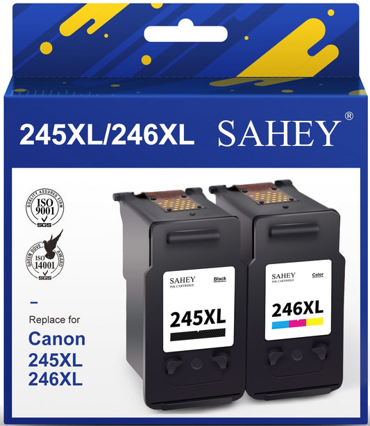 245XL Ink Cartridge for Canon 245 XL 246XL Ink Cartridge for Canon Pixma PG-245XL CL-246XL 245 246 XL PG243 CL244 with TR4520 MX490 MX492 MG2522 TS3322 TS3120 (2 Pack)